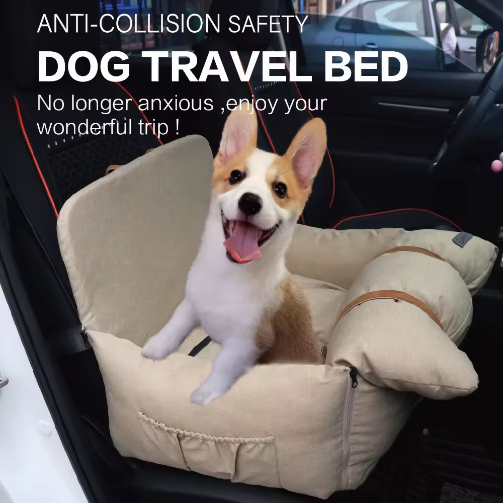 dog booster car seat water resistant dog car seat bed portable bucket-shaped booster car seat for pets anti slip