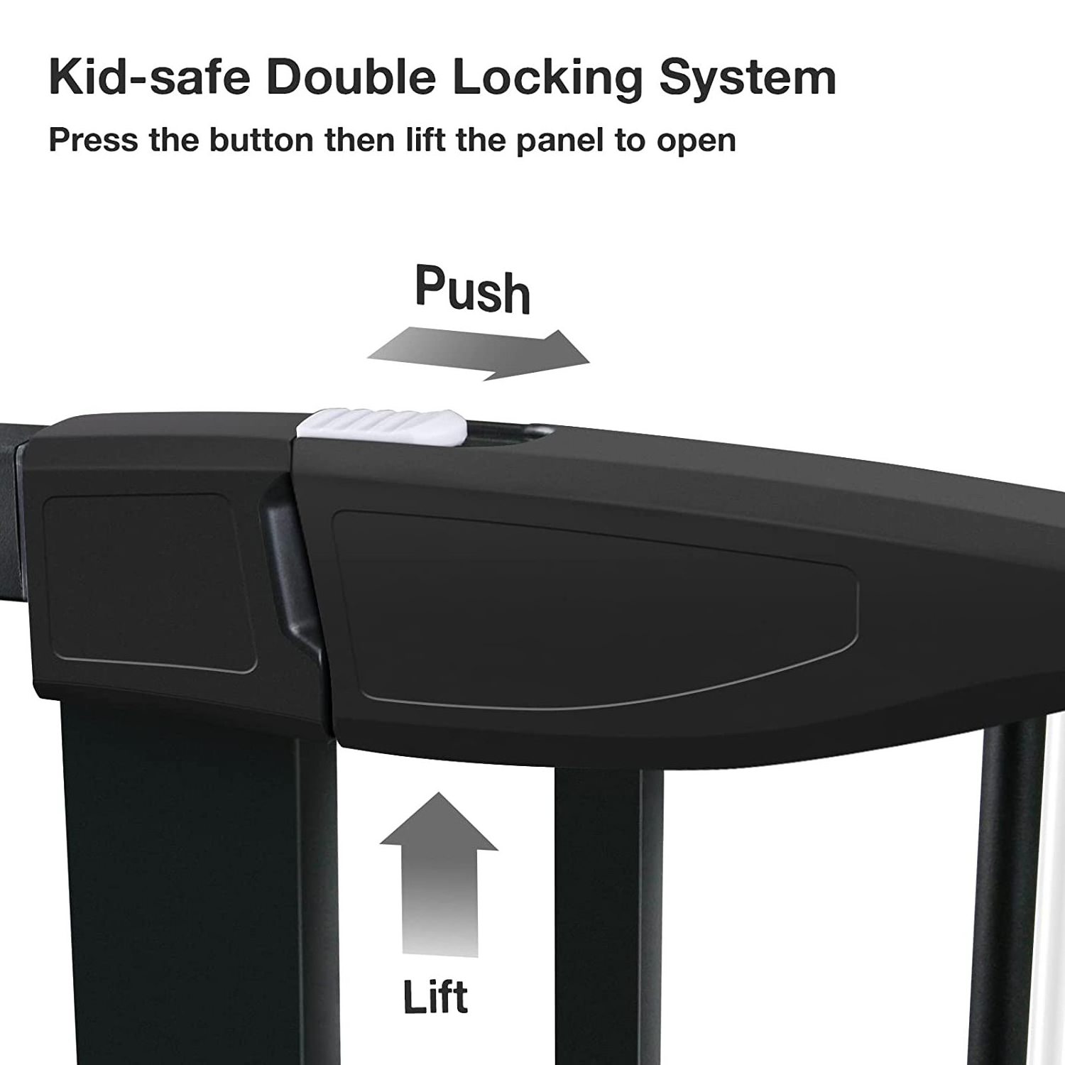 Baby Gate for Doorways and Stairs, RONBEI 51.5