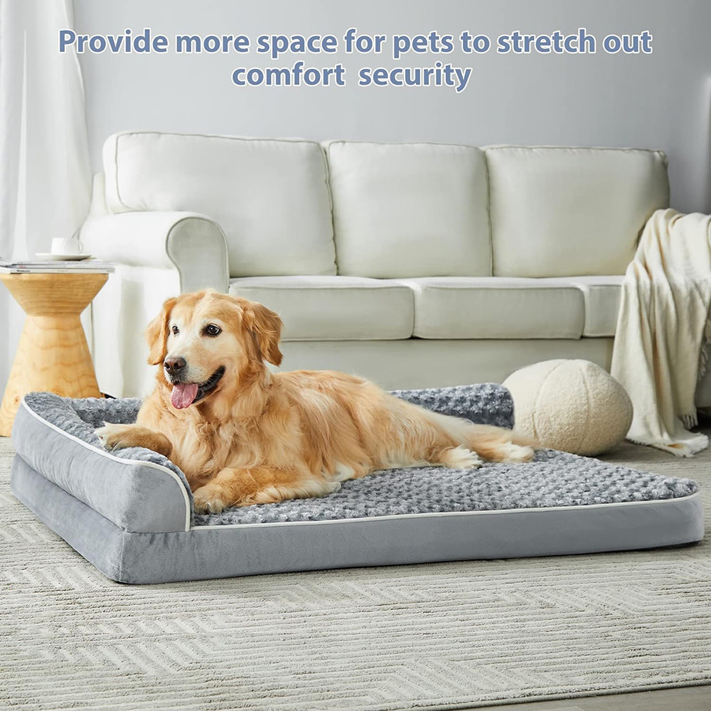 Orthopedic Foam Dog Bed for Medium Dogs - Washable Pet Sofa Beds with Removable Cover & Waterproof Liner pet mat