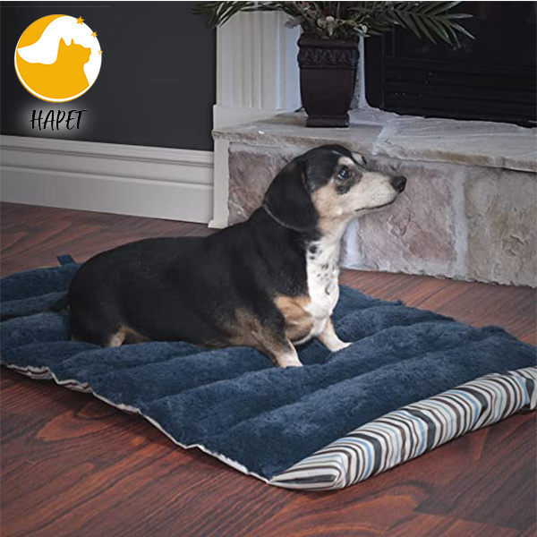 Waterproof Roll up Outdoor Dog Bed Dog Travel Bed Crate Mat Dog Camping Gear Super Soft Machine Washable Kennel