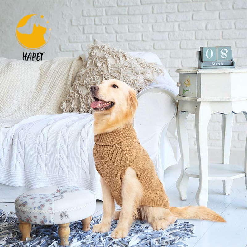 Dog Sweaters Dog Cable Knit Pullover Pet Sweater for Cold Weather Dog Cloth