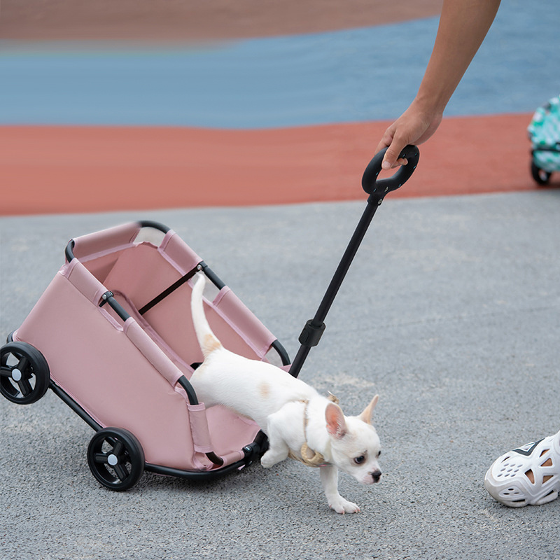 Deluxe 4-wheel Jogging Detachable Cat and Dog pet stroller foldable