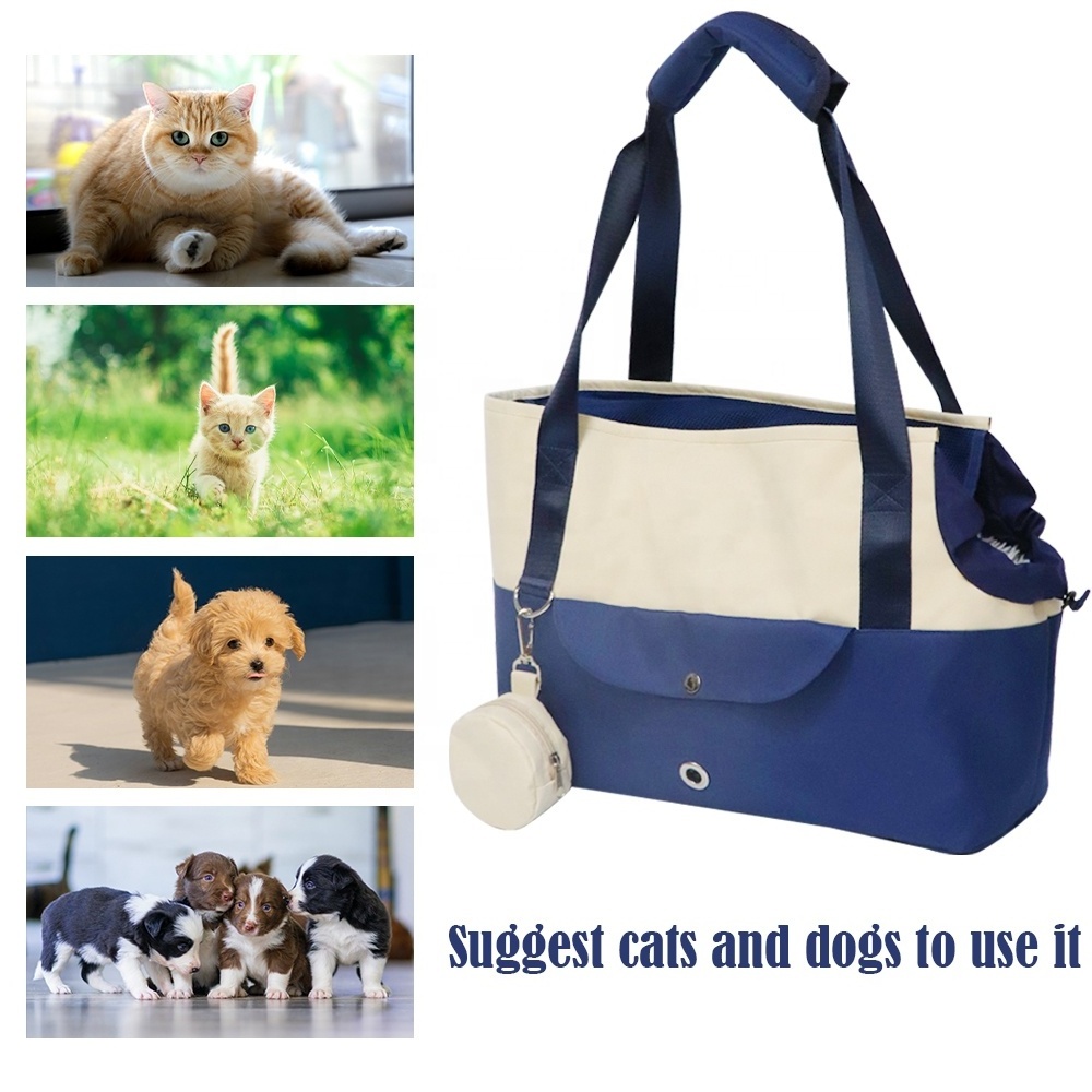 Dog Carrier for Small Dogs Rabbit cat with Large Pockets Dog Carrier Soft Sided Collapsible Travel Puppy Carrier