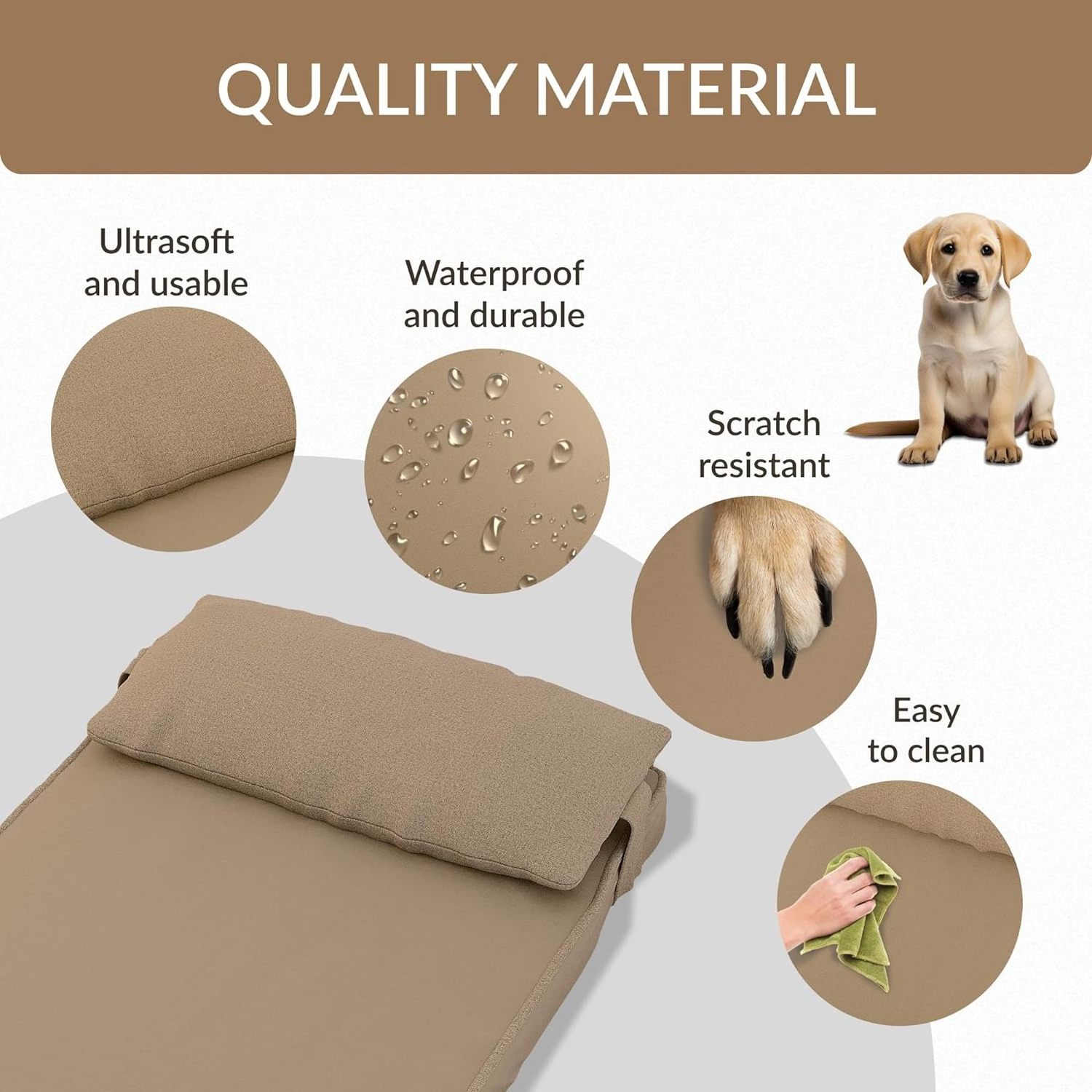 Washable Dog Bed Memory Foam Crate Pad Washable Dog Bed Memory Foam Crate Pad Waterproof Meomory Foam Dog Beds