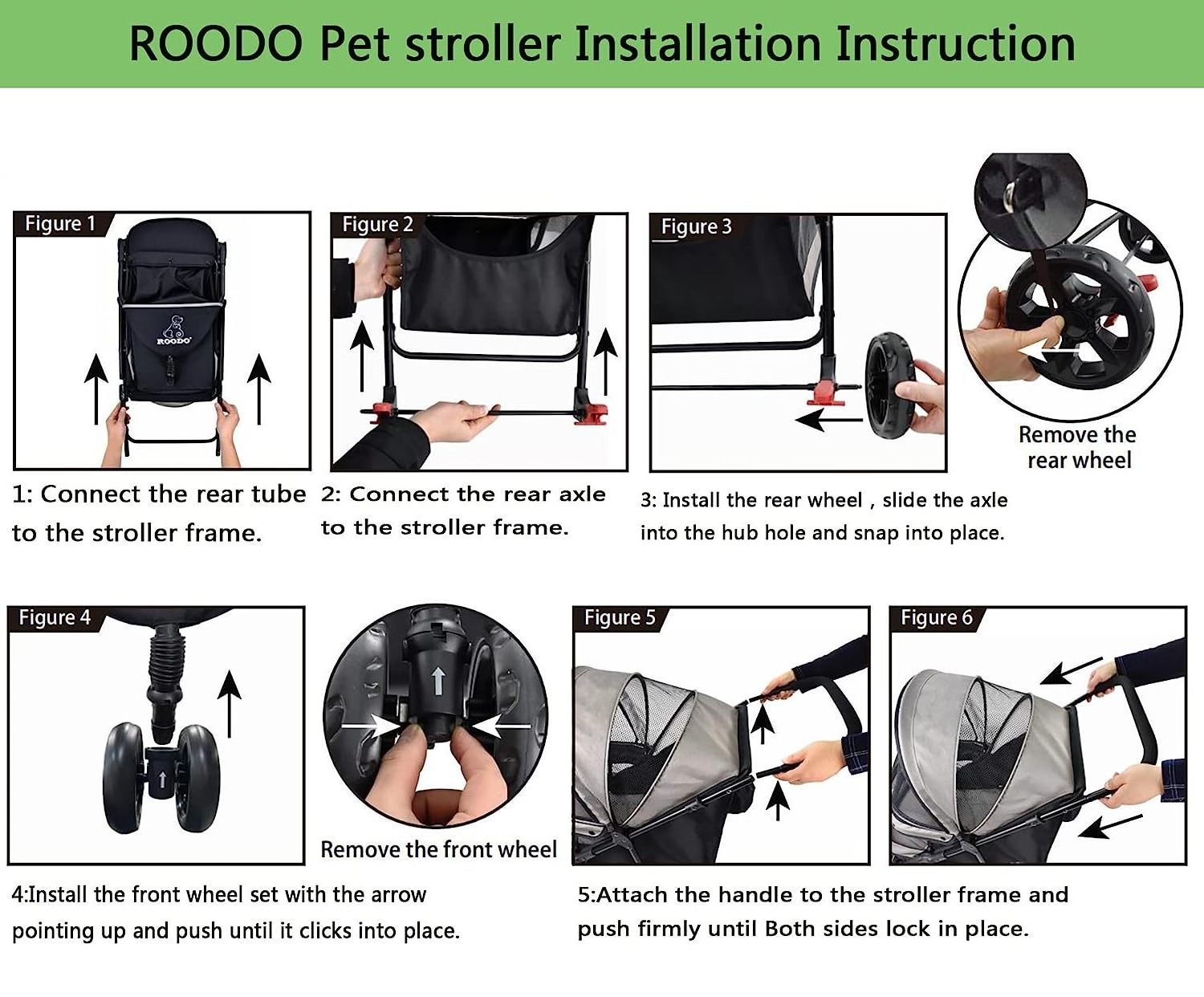 Dog Stroller Pet Stroller Lightweight Multifunctional Foldable Portable Three-Wheeled Pet Gear Puppy Travel Pram Stroller