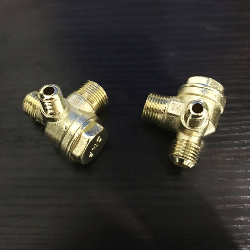 Air Compressor Air Check Valve Stainless Steel High Pressure Hexagon Female Thread One Way Non Return Valve