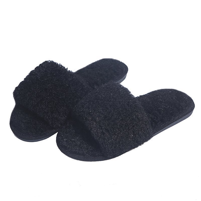 High-quality Plush Slippers Velvet Slippers Women's indoor plush slippers women's flats