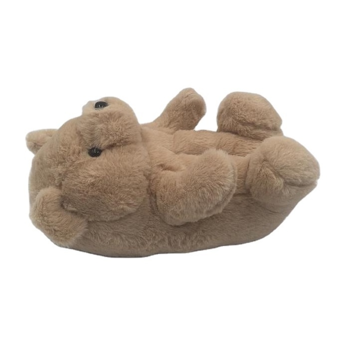 Wholesale high quality cute Teddy bear animal daily use house slippers for adults