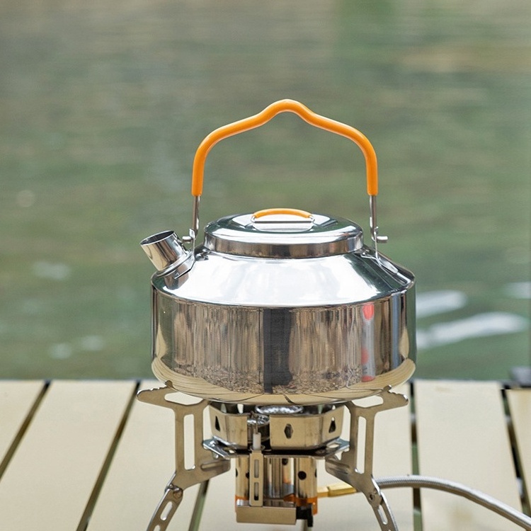 304 Stainless Steel camping hiking kettle tea pot coffee pot Outdoor Kettle