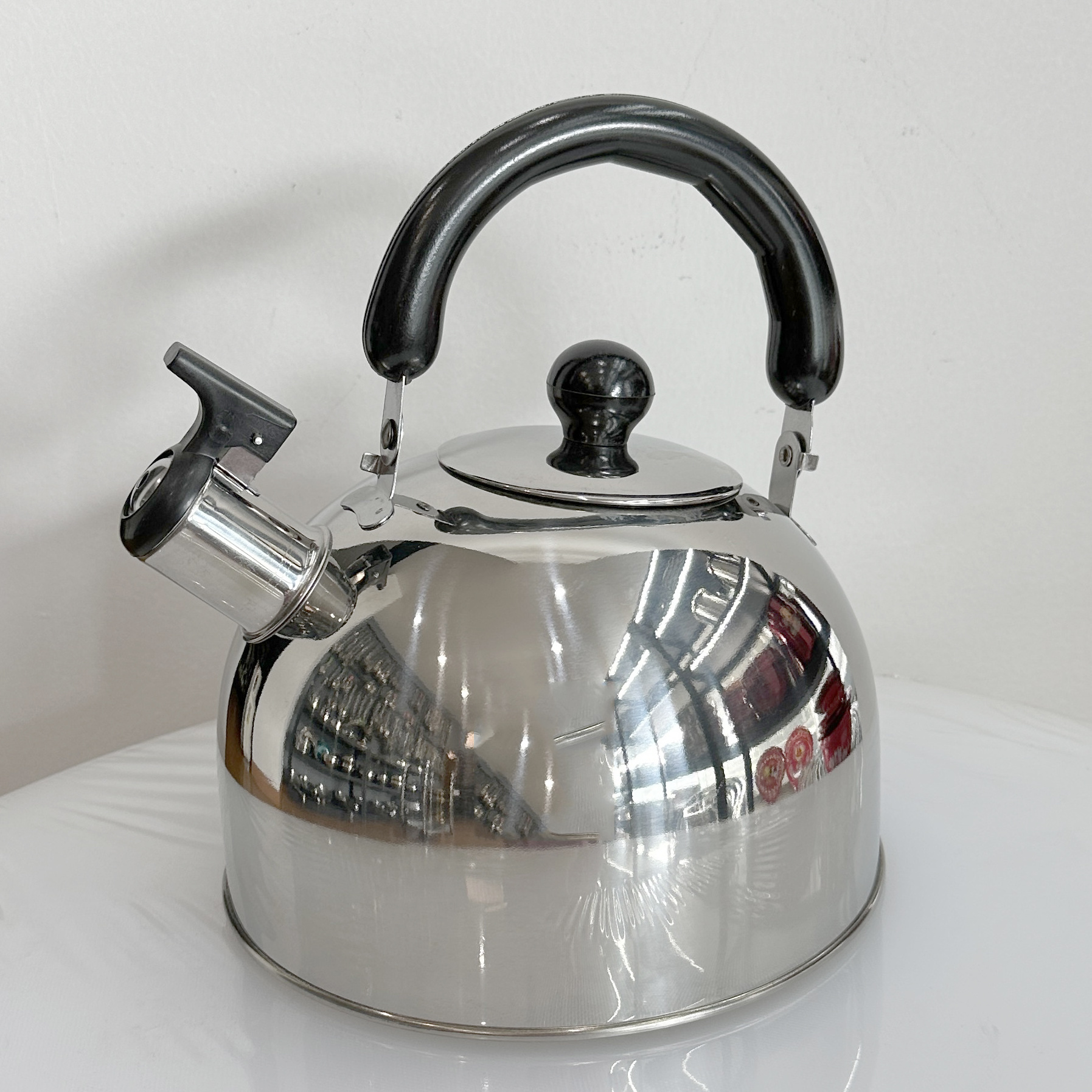 Teapot Camping Lightweight kettle 201 Stainless Steel  Whistle Kettle