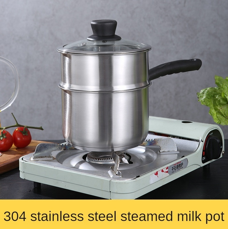 Food Grade 304 stainless steel Cooking European bakelite handle  Steamed milk pot