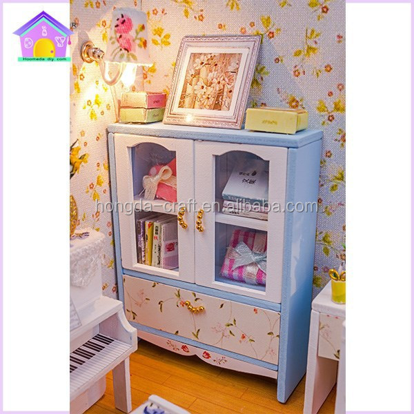 Manufacturer Lovely Inimitable 3d Diy Dollhouse Diy Miniature House Build Kit For Young Girls With Decoration