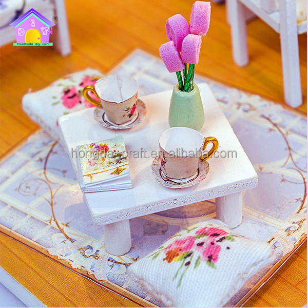 Manufacturer Lovely Inimitable 3d Diy Dollhouse Diy Miniature House Build Kit For Young Girls With Decoration