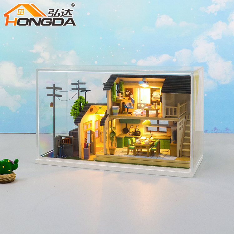 Hongda Mobile Accessories Wooden Model Wallnut Miniature Scenesminiature Dollhouse Accessories