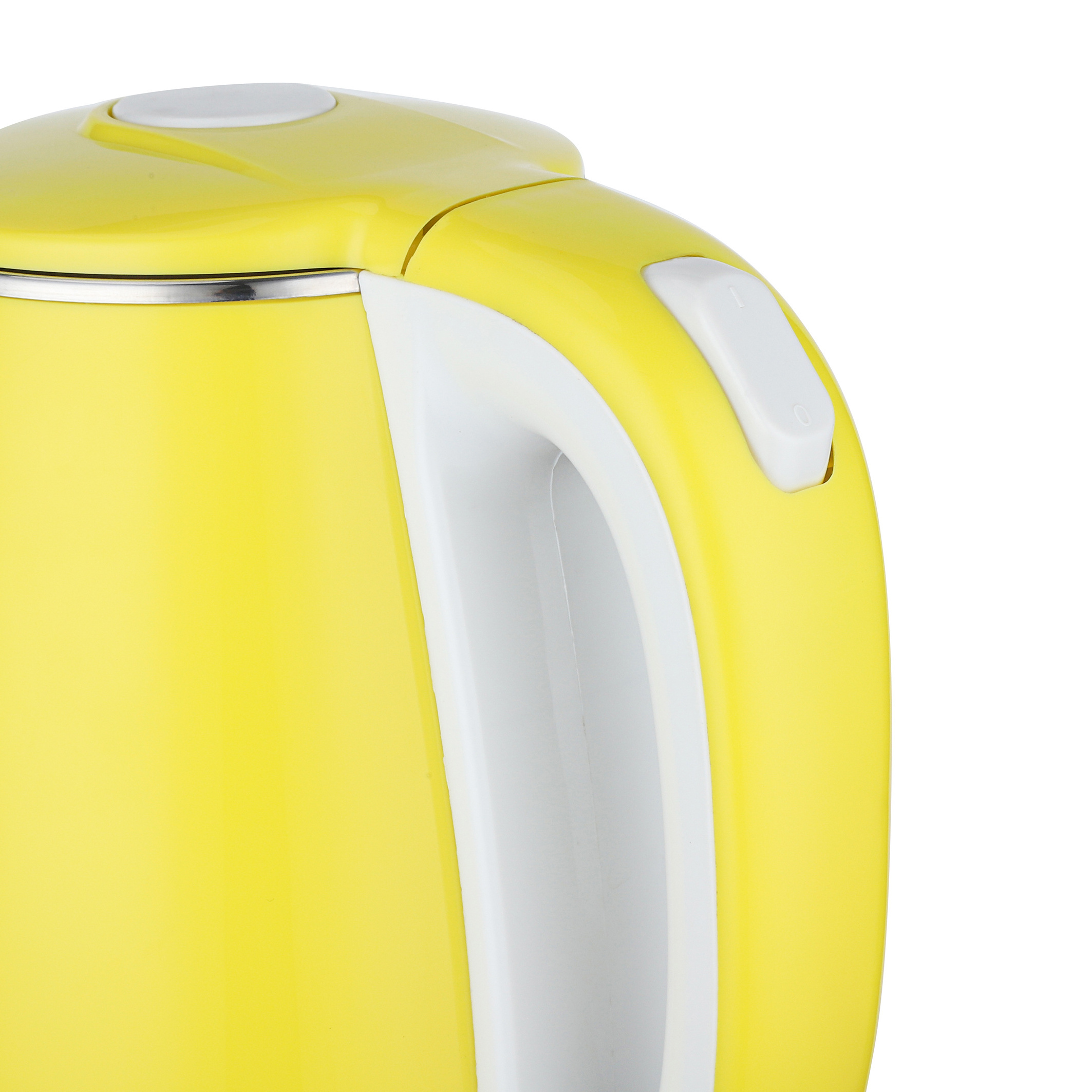 Yellow Color double wall 1.8L Electric Stainless Steel Kettle with keep warm function