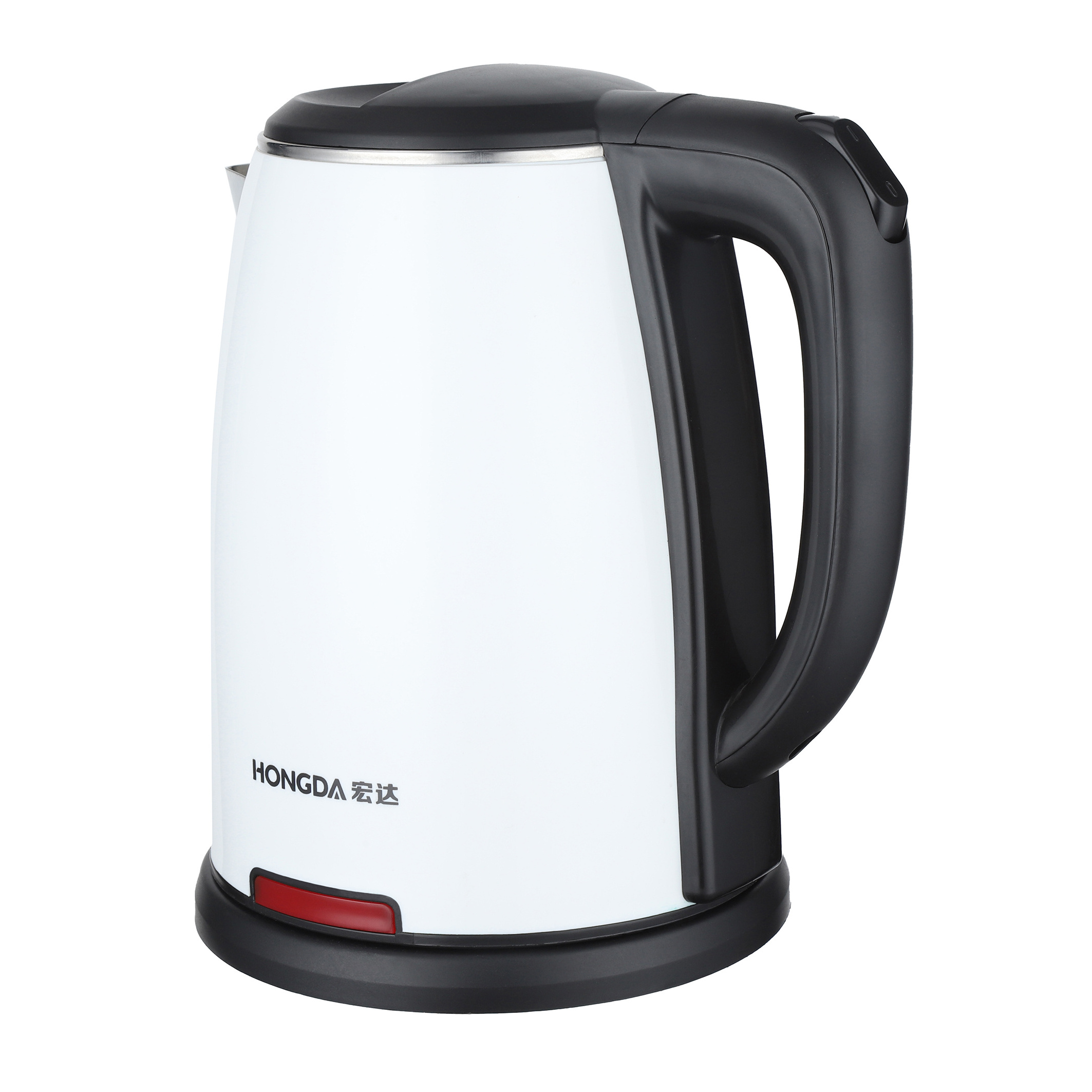 White Black Color Stainless Steel Double wall 1.8L fast boiling Electric Water Kettle