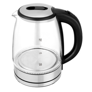 High Quality  Glass Kettle Teapot 1.8 Liter Electric Water  Kettle With Blue Led Light