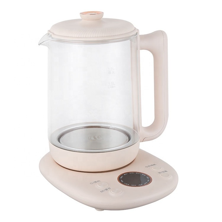 2024 1.8 Liter Borosilicate Teapot Glass Cordless ElectricJug Kettle