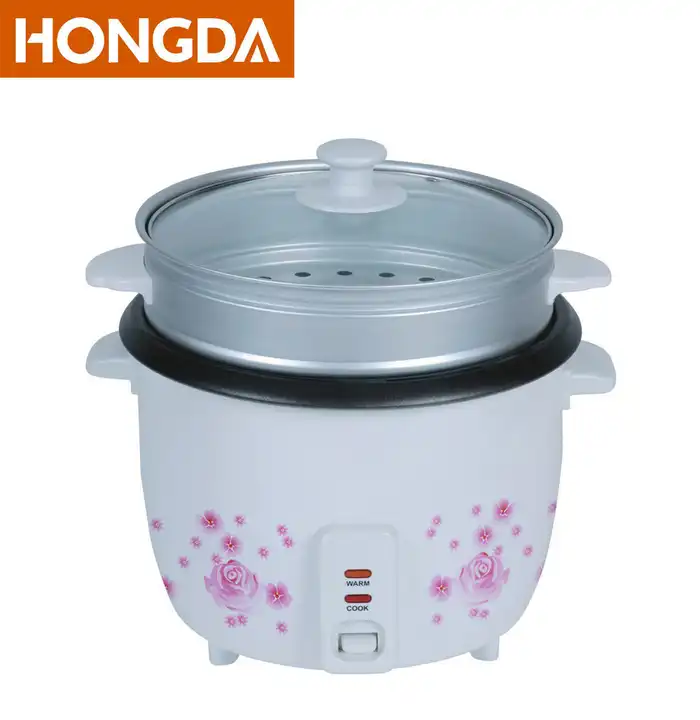 Customized 6 Liter 1000 W Big Capacity Electric Drum Rice Cooker With Aluminum Steamer