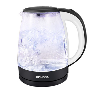 1.8L glass electric water kettle with SS inner lid