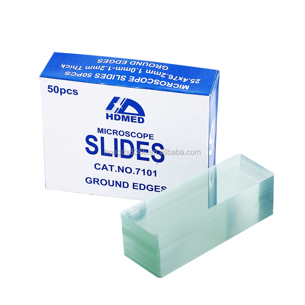 HDMED Brand Lab Medical 7101 Microscope Slides,Ground Edges