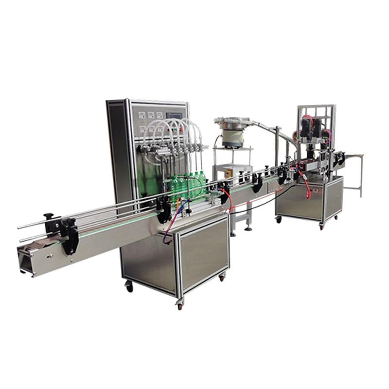 Multi-head filling screw capping production line edible oil perfume wine automatic quantitative liquid filling machine