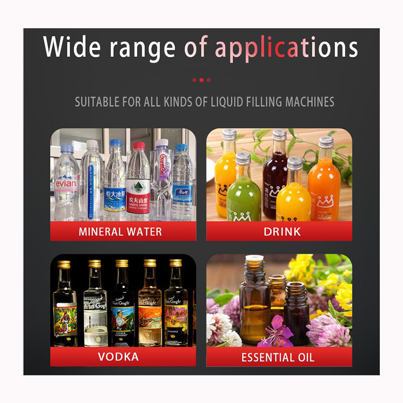 4 nozzle automatic liquid filling machine production line juice drink 10-500ml bottle syrup oral liquid filling machine