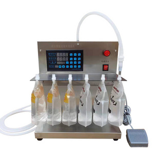 Semi-automatic manual liquid bag filling machine Milk juice beverage mineral water pouch water quantitative filling machine