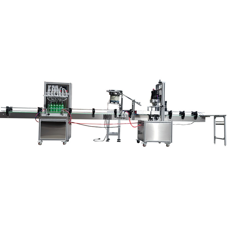 Multi-head filling screw capping production line edible oil perfume wine automatic quantitative liquid filling machine