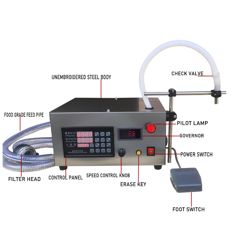 50-5000ML automatic liquid filling machine Detergent soap liquid juice drinks vodka wine quantitative filling machine