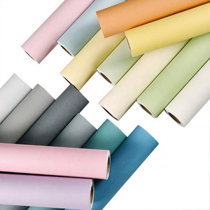 High Quality Self Adhesive PVC Wall Paper Rolls Solid Color Dormitory Wallpapers/Wall Coating