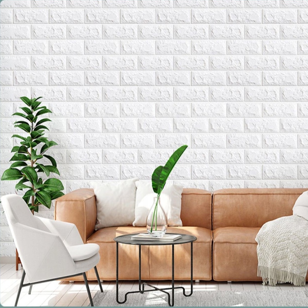 Peel and stick Papier Peint Self Adhesive Wall Paper Roll House Decor 3d Brick PE Wallpaper Foam