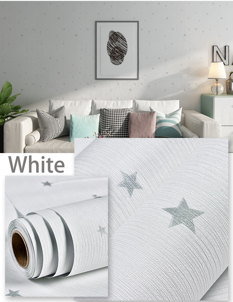 Bedroom Kids Stars Cartoon Wall Paper Rolls for Nursery Baby Children Room Kids Wallpaper