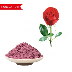 Factory Supply Food Grade Rose Petal Powder Solvent Extracted Rose Powder