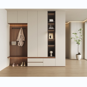 luxury hallway furniture swinging door modern design entrance cabinet wooden storage shoes cabinet