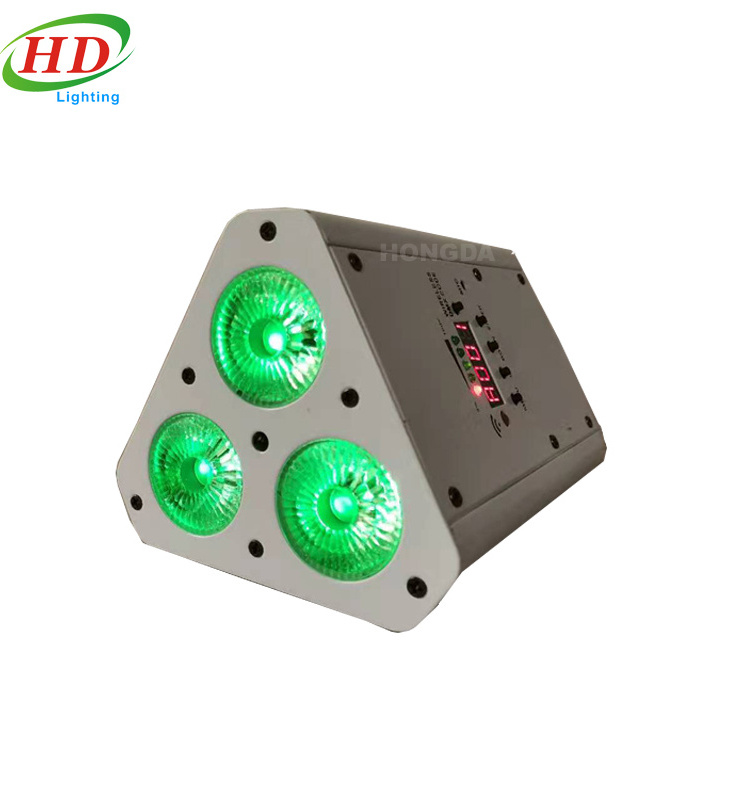 DJ DMX Mini Wireless LED Par Light 3x18W RGBWA UV 6in1 Uplight Spotlights Battery Operated