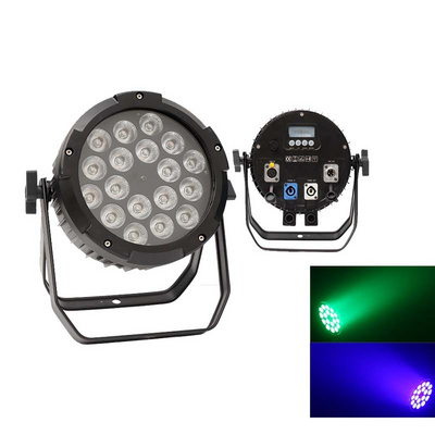 18pcs Waterproof 10W RGBWA UA 4/5/6in 1 led slim par/flat par Party Wedding Club DJ effect Lighting Show