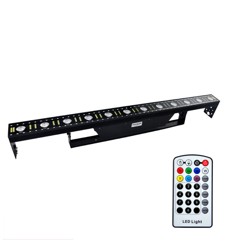 RGB Remote control Wireless LED Bar lights 3in1 Beam strobe wash Battery Operated for DJ Booth