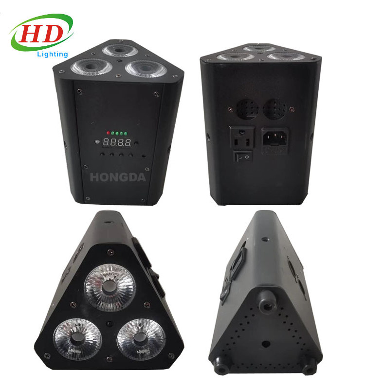 DJ DMX Mini Wireless LED Par Light 3x18W RGBWA UV 6in1 Uplight Spotlights Battery Operated