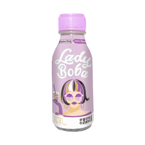 Popular 300ml taro bubble tea bottle in Taiwan