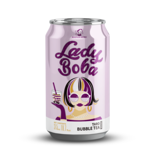 Lady Boba 315ml instant taro bubble milk tea drink MIT in Taiwan