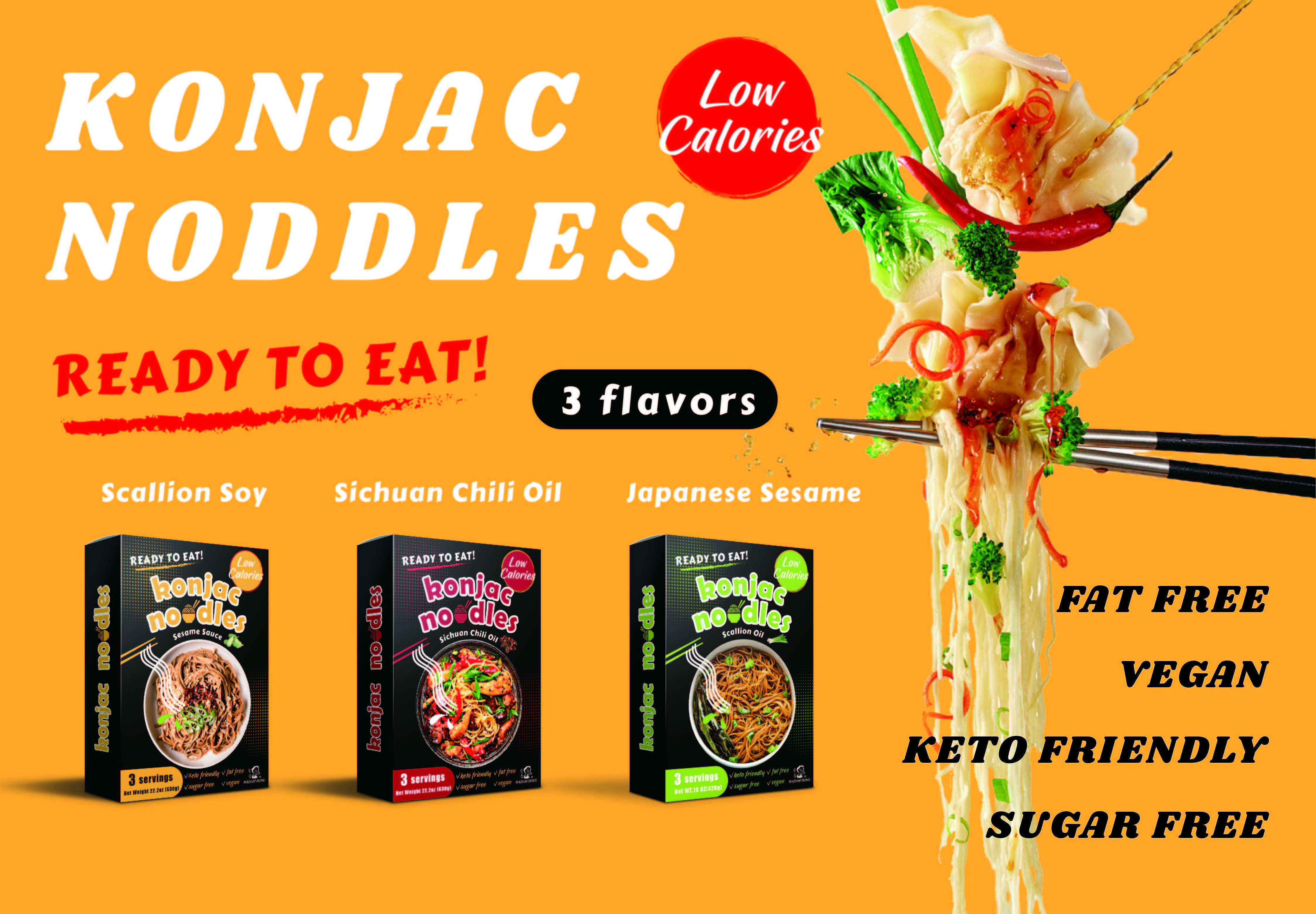 Madam Hong instant Sesame Konjac Noodles