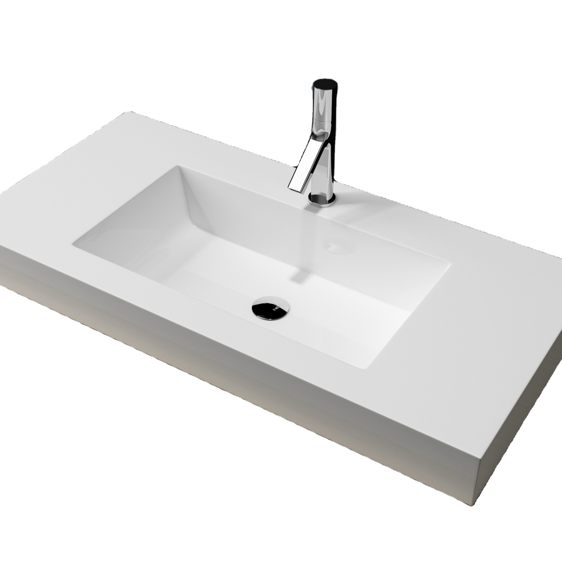 Wholesale Solid Surface Sink Basin Artificial Stone Counter Under Counter Top Cabinet Basin