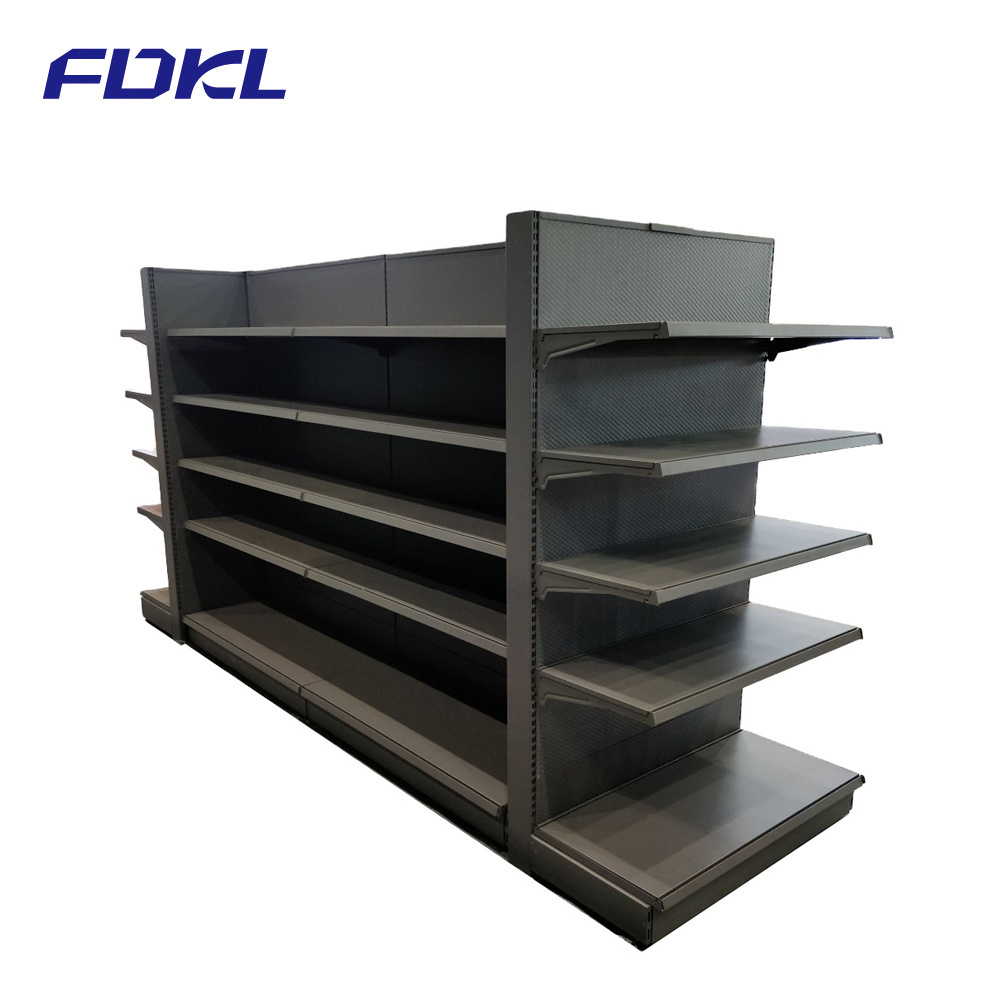 FDKL Customizable Design Supermarket Shelf Grocery Store Supermarket Commercial Gondola Shelving