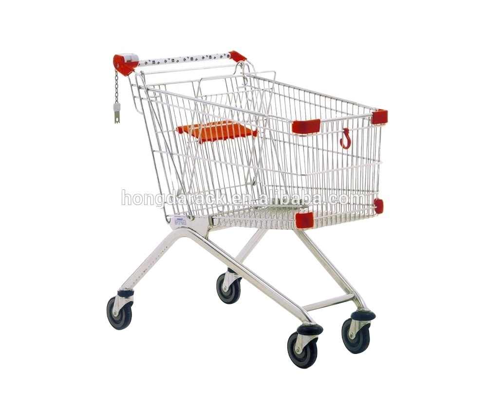 Store Express Supermarket Customized worldwide style Shopping Trolley Hypermarket Cart