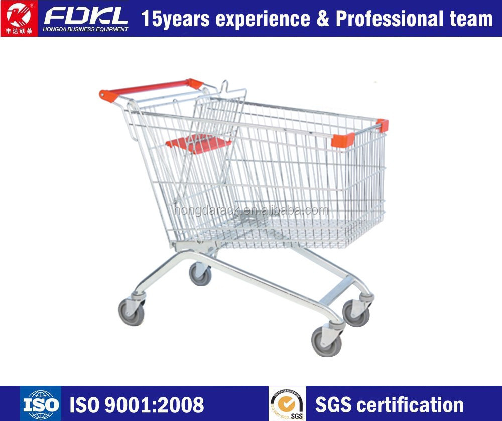 Store Express Supermarket Customized worldwide style Shopping Trolley Hypermarket Cart