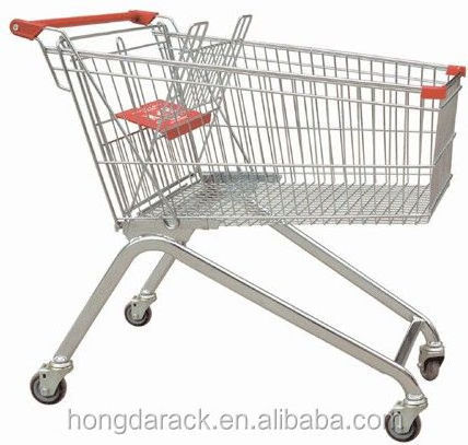 Store Express Supermarket Customized worldwide style Shopping Trolley Hypermarket Cart