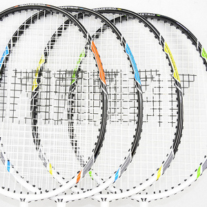 Adult beginner  Eco-friendly racket Non-slip Fiber and aluminium badminton racket for playing