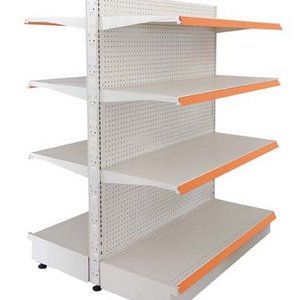 Metal dancing display shelf for supermarket store