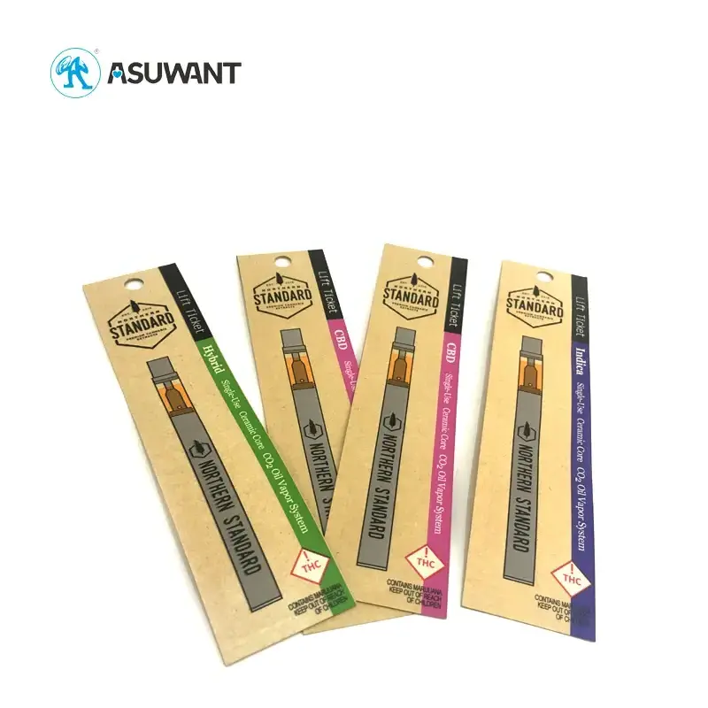 Custom Printing Sealable Plastic Tobacco Smoking Pen Wrap Packaging Individual Single Cigar Package Bag